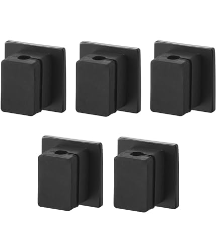 山崎実業(Yamazaki) テープで貼り付ける マグネット ケーブルホルダー 5個組 ブラック W2×D1.4×H2cm(1つあたり) 送料無料