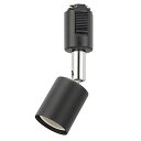 オーム電機 ダクトレール用スポットライト レールライト ライティングダクト用 E26口金 ブラック ORL-E2601-K 06-500 送料無料