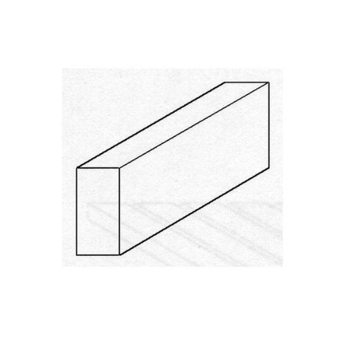 エバーグリーン プラ素材 平棒 板厚4.8x幅4.8mm 長さ35cm (4本入り) 送料無料