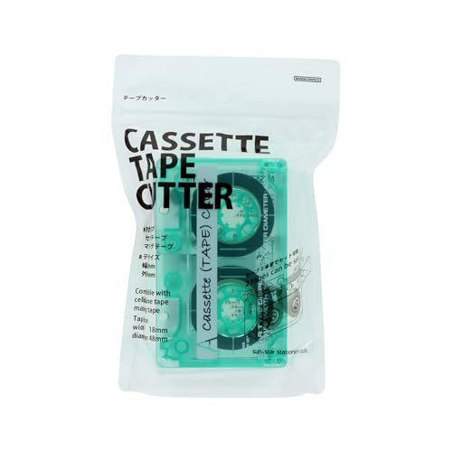 サンスター文具(Sun-Star Stationery) テープカッター マスキングテープ カセットテープ型 クリアミン..
