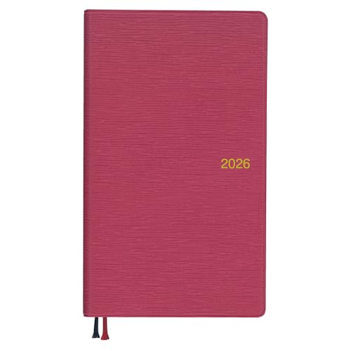 ダイゴー 手帳 2026 スケジュール帳 アポイント ウィークリー 日曜始まり ピンク E1374 2025年 12月始まり 送料無料