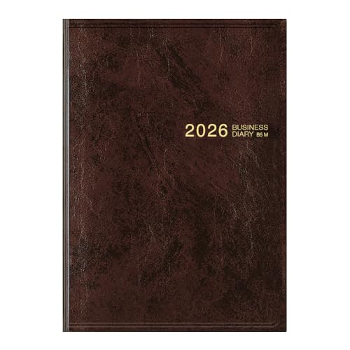 ミドリ ビジネスダイアリー 手帳 2026年 B5 マンスリー 茶 22426006 (2025年12月始まり) 送料無料