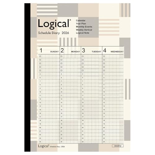 【2026年度版 手帳】 ナカバヤシ ロジカルダイアリー2026週間バーチカルA／A5／ブロック NS-A503-26AS【PT1】 送料無料