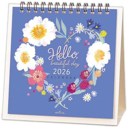 ホールマーク 2026年 カレンダー 卓上 フラワーアート845582 送料無料