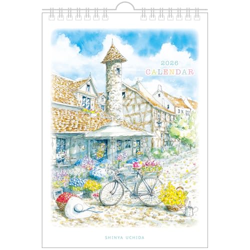 アクティブコーポレーション 2026 カレンダー 壁掛け 内田新哉 26ACL-72 2026年 1月始まり 送料無料