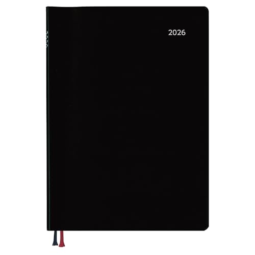 ダイゴー 手帳 2026 スケジュール帳 アポイント ウィークリー レフト ブラック E8314 2025年 12月始まり 送料無料