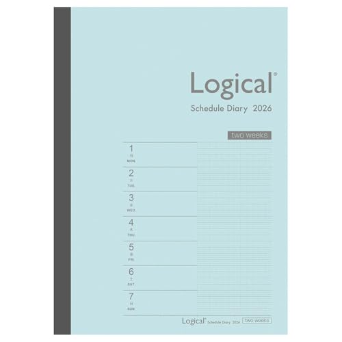 【2026年度版 手帳】 ナカバヤシ ロジカルダイアリー2026見開き2週間B／A5／ブルー NS-A504-26BB【PT1】 送料無料