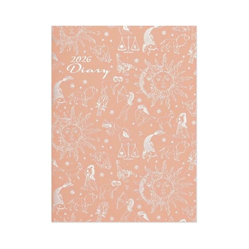 フロンティア 手帳 2026年 A6 プレミアムダイアリー 紅鮭 DY-159 (2025年12月始まり) 送料無料