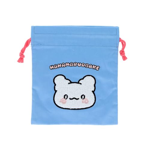 [サンスター文具] はなまるおばけ サンリオキャラクターズ グッズ 巾着 サガラ刺繍 ブルー S23 ...