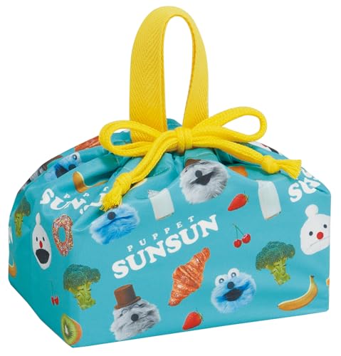 スケーター(Skater) 子供用 お弁当 ランチ巾着 巾着 袋 日本製 パペットスンスン 男の子 女の子 KB7SN-A 送料無料