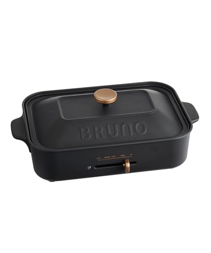 BRUNO ブルーノ コンパクトホットプレート 焼肉 本体 プレート2種(たこ焼き 平面) おしゃれ かわいい これ1台 蓋 ふた付き 送料無料