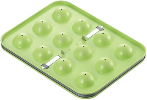 タイガークラウン ケーキ型 緑 210×274×38mm G.ボンボンポップ型 スチール フッ素樹脂2コート スティック付 3814 送料無料