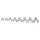 8 PC 3/8 DR CROWFOOT WR SET (10790) 3/8ドライブ クローフットレンチ セット(9~16mm) JH 送料無料