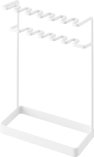 山崎実業(Yamazaki) 歯ブラシ＆替え歯ブラシスタンド 2段 ホワイト W14.6×D7×H23.7cm タワー tower 歯..