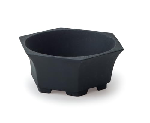 ポッシュリビング 植木鉢 ブルータポット 約W12×D10.5×H5cm ブラック 64098 送料無料