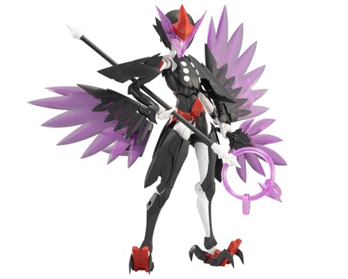 成型色/全高：約160mm/KTOCX020・パッケージ個数:1・(C) KOTOBUKIYA・第一弾であるプリンシパルと共通の素体となっており全身約50カ所が可動。エクスアーマー部分も加えると全身で70カ所以上が可動します。・「膝関節」は一重関節の構造ながら深く曲がり、「立膝」から「胡坐」まで様々なアクションポーズに対応します。・複数のジョイントで構成された肩は大きく前に引き出して「腕を交差」することが可能。・胴体部分の可動範囲も優れており「前かがみ・腰反らし」などポーズも自由自在。『無限邂逅メガロマリア』シリーズ第11弾「是空」は烏天狗をモチーフとしており風魔と同じく和をテーマにしたキャラクターです。 特徴的なシルエットを作っている「翼」や「団扇」「錫杖」などオプションの充実したDXアイテムとなっております。マスクにはプリンシパルと同じく眼球可動ギミックを持ち、視線を動かすことが可能。眼球は付属する団扇の柄部分を使って目線を上下左右など自由に動かすことができます。 【エクスアーマー ブラッククロウ】 嘴をイメージしたクリアーパーツはバイザー本体から取り外しが可能。ボリュームのある「翼」は大型の三連リストジョイントでフレキシブルに可動し、外連味あふれるアクションポーズをお楽しみいただけます。 足首パーツは鉤爪が可動し「ハンティングモード」にすることができるほか、下駄部分を一部可変させた「高下駄モード」にすることができます。 【可動ギミック】 第一弾であるプリンシパルと共通の素体となっており全身約50カ所が可動。エクスアーマー部分も加えると全身で70カ所以上が可動します。 「膝関節」は一重関節の構造ながら深く曲がり、「立膝」から「胡坐」まで様々なアクションポーズに対応します。 複数のジョイントで構成された肩は大きく前に引き出して「腕を交差」することが可能。 肩周りの可動範囲は「全身を使った派手なアクション」や「両手で錫杖を構える」など、さまざまなポージングで非常に大きな効果を発揮します。 胴体部分の可動範囲も優れており「前かがみ・腰反らし」などポーズも自由自在。首は前後左右への可動ギミックを使って首を逸らしたポーズも可能。 股関節は左右が独立しており、前側に大きく可動する構造を採用していますので「ハイキック」から「コンパクトな座り姿」まで幅広い演技をさせることができます。 臀部装甲は左右が独立していない「一体型」もご用意していますのでお好みでご使用ください。 【頭部・マスクの互換性】 頭部はレイヤー構造になっており、それぞれ取り外しが可能です。バイザー部分は創彩少女庭園の前髪パーツと同じ構造になっているため互換性を持っています。 マスクパーツは創彩少女庭園の表情パーツと互換性があり、交換することでヘルメットを被ったキャラクターや逆にマスクを被ったキャラクターのように楽しむことが可能です。 眼球は付属する団扇の柄部分を使って目線を上下左右など自由に動かすことができます。 ※バイザーとマスクパーツの互換性について。 創彩少女庭園「源内あお」「寿武希子」は独自規格のため是空との互換性はございません。 頭部側面はカバーを取り外すことでカスタマイズ用のハードポイントとして使用することができます。 ハードポイントは5mmボールジョイントの中心に3mm穴が開いた仕様となっており取り付けるパーツに合わせて表情付けが可能です。 【付属品】 是空本体×1 手首パーツ×7種 翼×左右分 錫杖×1 団扇×1 通常リストジョイント＆スペーサー×左右分 臀部一体型装甲パーツ×1