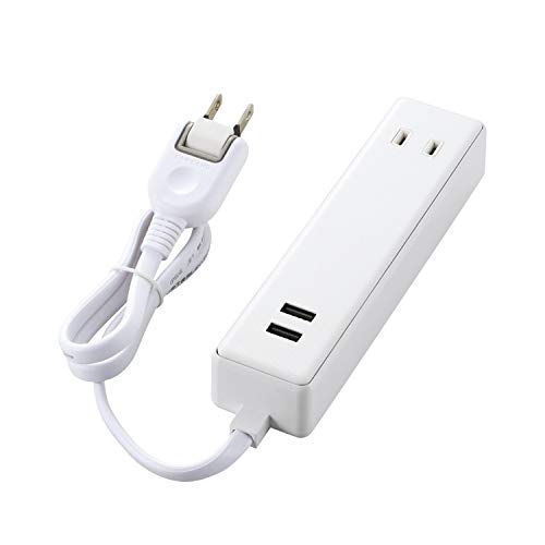 CD-RW - エレコム 電源タップ USB コンセント 60cm USB×2個 AC差し込み口×2個 2.4A ホワイト MOT-U09-2206WH 送料無料