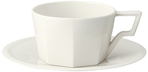 KINTO (キントー) OCT カップ&ソーサー 220ml ホワイト 電子レンジ・食洗機使用可 28884 送料無料