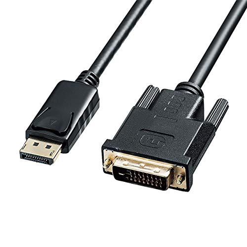 Iee1394 Cable - サンワサプライ DisplayPort-DVI変換ケーブル(DisplayPortオス-DVIオス) 2m ブラック KC-DPDVA2 送料無料