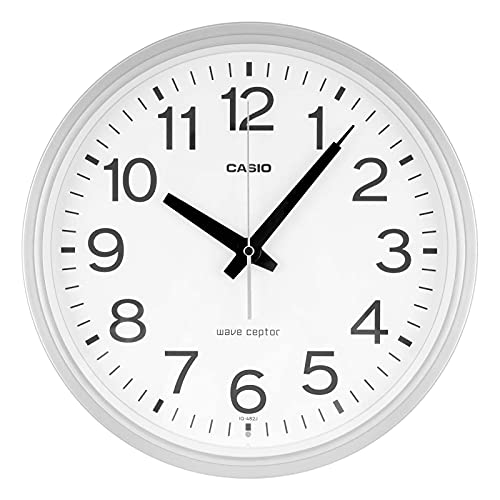 Watches - CASIO(カシオ) 掛け時計 壁掛け時計 電波時計 シルバー アナログ 夜間秒針停止 IQ-482J-8JF 送料無料