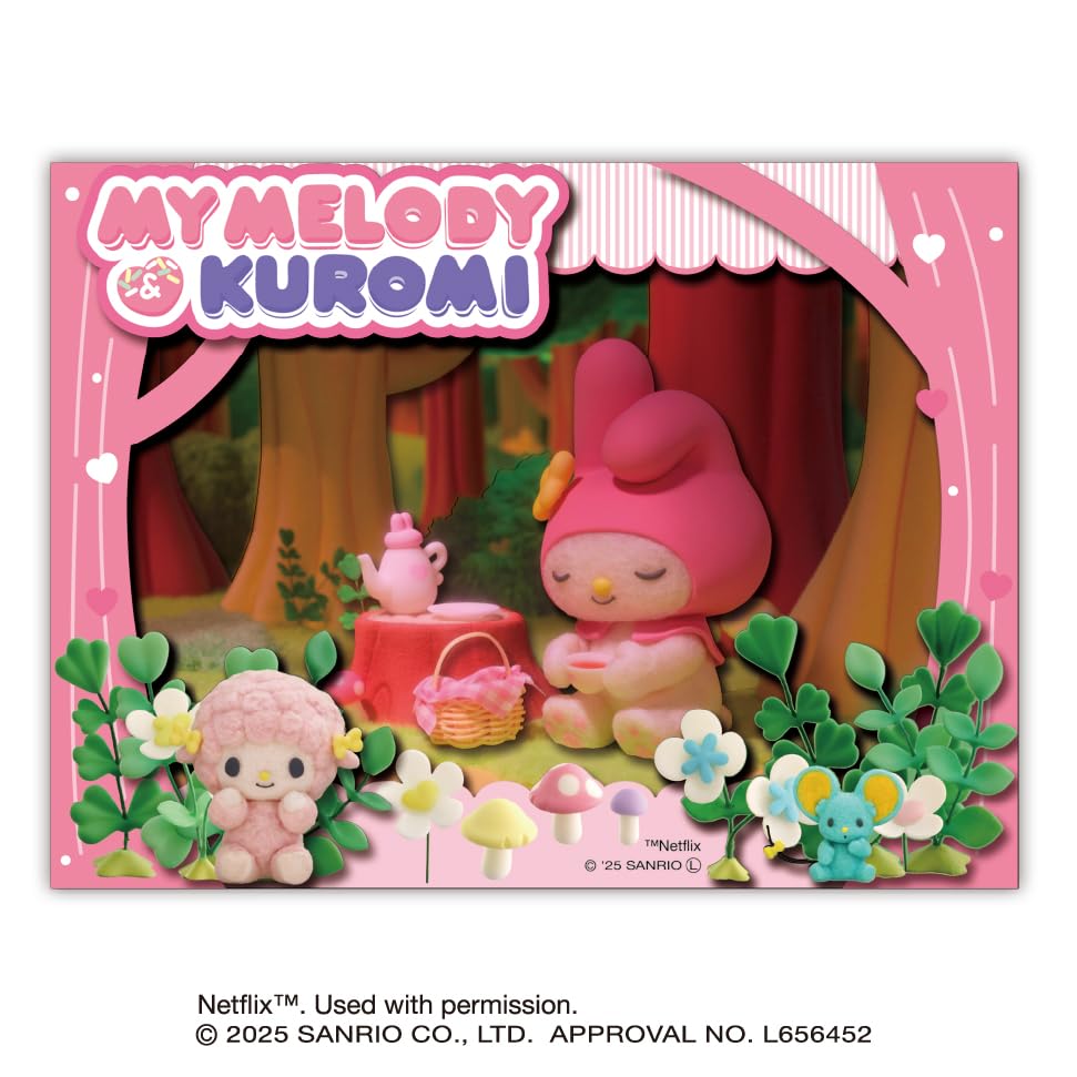 -/-/SA-M66・パッケージ個数:1・商品サイズ：約H96×W128×D20mm商品紹介 ｢My Melody & Kuromi｣から、紙のパーツと付属のシールを組み合わせて作るペーパークラフトキットが登場です。 安全警告 なし