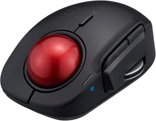 ナカバヤシ(Nakabayashi) Digio2 トラックボールマウス 小型 Bluetooth 5ボタン レーザー式 人差し指 ブラ 送料無料