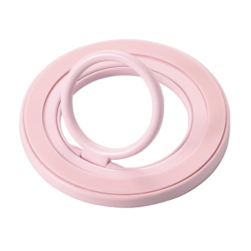 ピンク/小型/P-STRMK360PN・Color:ピンク・パッケージ個数:1・MagSafe対応iPhoneの背面に磁石の力で取り付けることができる、MAGKEEPスマホリングです。・リング部分は360度回転可能で、スマートフォンの持ち直しや角度調整が自由自在です。端末と接触していないリング内側部分のみが回転するので、本体を傷つけません。・リング部分はスタンドとしても使用でき、動画視聴などを快適に楽しめます。・両面に施された滑り止めゴムにより、少し傾斜のある台や車のダッシュボードなどに置いたときでも、安定した状態を保つことができます。・リングが磁力で着脱可能なので、気軽にリングを外してワイヤレス充電や電子決済に素早く対応できます。【 仕様 】 ■内容物:スマホリング ■サイズ:W約58mm×D約5.5mm×H約58mm(突起部含む) ■材質:亜鉛合金、合成ゴム、磁石 ■耐荷重:約800gまで ※250g以上の機器本体には使用しないでください。 ■カラー:ピンク 【 説明 】 ■MagSafe対応iPhoneの背面に磁石の力で取り付けることができる、MAGKEEPスマホリングです。 ■リング部分は360度回転可能で、スマートフォンの持ち直しや角度調整が自由自在です。端末と接触していないリング内側部分のみが回転するので、本体を傷つけません。 ■リング部分はスタンドとしても使用でき、動画視聴などを快適に楽しめます。 ■両面に施された滑り止めゴムにより、少し傾斜のある台や車のダッシュボードなどに置いたときでも、安定した状態を保つことができます。 ■リングが磁力で着脱可能なので、気軽にリングを外してワイヤレス充電や電子決済に素早く対応できます。 ■リングを収納するとフラットになる設計なので、スマートフォンの背面を下にして置いてもグラつきません。 ■約800gまでの荷重に耐える強力なマグネットを採用しています。 ■※250g以上の機器本体には使用しないでください。 ■※リング部分を引っ掛けたり、リング部分だけで持ち上げたりしないでください。 ■※マグネットで装着する仕様のため、端末が落下する恐れがありますので、取り扱いにはご注意ください。 ■※ご購入に必ず対応機種情報をご確認ください。 ■自社環境認定基準を1つ以上満たし、『THINK ECOLOGY』マークを表示した製品です。 ■廃棄物削減に取り組み、製品に同梱する取扱説明書等をペーパーレス化した製品です。 【商品に関するお問い合わせ】 エレコム総合インフォメーションセンター TEL. 0570-084-465 FAX. 0570-050-012 受付時間 / 10:00~19:00 年中無休