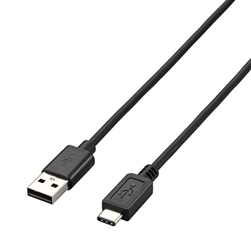エレコム USBケーブル Type C (USB A to USB C) 4.0m USB2.0準拠 3A出力 最大480Mbps ブラ 送料無料