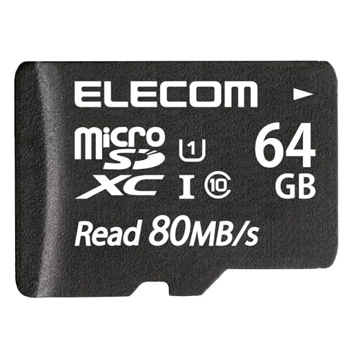 エレコム microSD 64GB マイクロSDカード UHS-1 U1 microSDXC IPX7 MF-AMS064GU11 送料無料