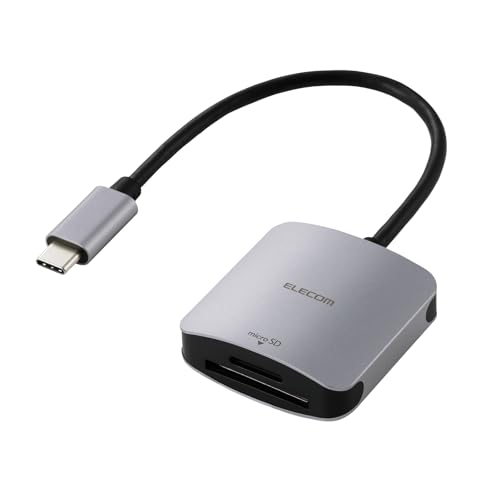 エレコム カードリーダー USB Type-C コネクタ USB 5Gbps UHS-I SD＋microSD用 ケーブル長15cm シ 送料無料