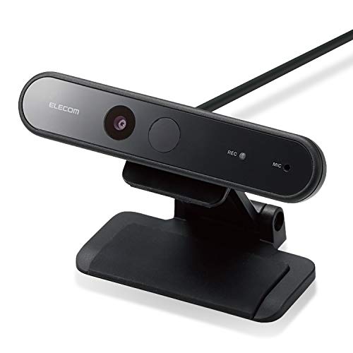エレコム WEBカメラ UCAM-CF20FBBK 200万画素 フルHD 1080p 30FPS Windows Hello顔認証対応