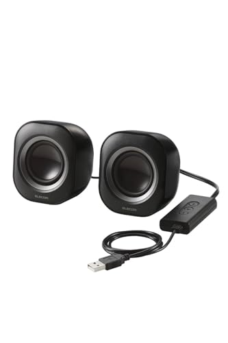 ブラック/コンパクト/MS-P08USB3BK・パッケージ個数:1・実用最大出力4.4Wの2.0chステレオスピーカーです。パソコンのUSB-Aポートに接続することで、ステレオサウンドを手軽にお楽しみいただけます。・パソコンのUSB-A端子1本だけで簡単に使用できる、USB音声入力タイプです。・φ50mmの丸型フルレンジドライバーを採用し、バランスのよい安定したサウンドを実現します。・アンプ内蔵で、手元で簡単にボリュームを調整できる「ボリュームコントローラー」を搭載しています。・ボリュームコントローラーには接続したままサウンドをOFFにできるミュートボタンを搭載しています。【仕様】 ■スピーカー形式：バスレフ型 ■実用最大出力：4.4W(2.2W+2.2W) ■スピーカーユニットサイズ：φ50mm ■スピーカーユニットインピーダンス：4Ω ■再生周波数帯域：180Hz-20kHz ■入力端子：電源・音声入力:USB-Aコネクター ■ケーブル長：USBケーブル:約133cm(ボリュームボタン部含む) ■カラー：ブラック ■外形寸法：幅約72mm×奥行約74mm×高さ約82mm ■重量：約430g ■期間：1年間 【説明】 ■実用最大出力4.4Wの2.0chステレオスピーカーです。パソコンのUSB-Aポートに接続することで、ステレオサウンドを手軽にお楽しみいただけます。 ■パソコンのUSB-A端子1本だけで簡単に使用できる、USB音声入力タイプです。 ■φ50mmの丸型フルレンジドライバーを採用し、バランスのよい安定したサウンドを実現します。 ■アンプ内蔵で、手元で簡単にボリュームを調整できる「ボリュームコントローラー」を搭載しています。 ■ボリュームコントローラーには接続したままサウンドをOFFにできるミュートボタンを搭載しています。 ■自社環境認定基準を1つ以上満たし、『THINK ECOLOGY』マークを表示した製品です。 ■廃棄物削減に取り組み、製品に同梱する取扱説明書等をペーパーレス化した製品です。 ■環境保全に取り組み、製品の包装容器におけるプラスチック重量を、社内基準製品より20%以上削減した製品です。 ■環境保全に取り組み、製品の包装容器が紙・ダンボール・ポリ袋のみで構成されている製品です。 【商品に関するお問い合わせ】 エレコム総合インフォメーションセンター TEL. 0570-084-465 FAX. 0570-050-012 受付時間 / 10：00〜19：00　年中無休 チャットサポートも可能です。詳細は 8056.jpをご確認ください。