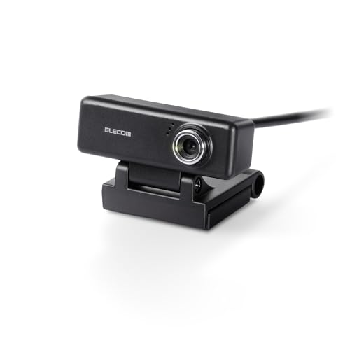 エレコム(ELECOM) WEBカメラ UCAM-C520FBBK 200万画素 HD 720p 30FPS マイク内蔵 高精細ガラスレ 送料無料