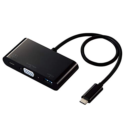 D-subブラック/-/DST-C14BK・Color:ブラックStyle:D-sub・パッケージ個数:1・USB Type-C(TM)コネクターでパソコンに接続し、パソコンを充電しながら、USB3.0機器やVGAディスプレイを接続できるドッキングステーションです。・パソコン本体との接続は、5Gbps(理論値)とUSB2.0の約10倍の超高速データ転送を実現するUSB3.1 Gen1に対応しています。・USB Type-C(TM)コネクターを経由して60W(※)の電力をデバイス/パソコン本体に供給するUSB Power Deliveryに対応しています。・※製品本体にて8Wを消費しますので、実際の出力は52Wとなります。・※52Wで給電が必要な場合は、60W出力の充電器をご用意ください。
