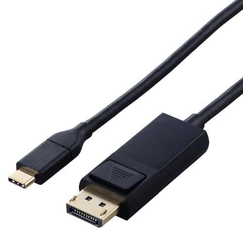 ブラック/2m/CAC-CDP20BK2・Color:ブラックSize:2m・パッケージ個数:1・DisplayPort(TM)ポート搭載のディスプレイなどに映像を出力できる変換ケーブルです。USB Type-C(TM)ポート搭載パソコンなどの映像信号を、DisplayPortポート搭載ディスプレイなどに映像を出力することができ、画面複製と画面拡張に対応しています。・※DisplayPortプラグからUSB Type-Cプラグへの変換はできません。・※音声出力に対応しています。・※映像が正しく表示されない場合は、接続先のディスプレイなどの電源ON/OFFや各接続コネクターの抜き挿しをお試しください。・※環境、機器により正常に動作しない場合があります。【仕様】 ■コネクター形状1：USB Type-Cプラグ ■コネクター形状2：DisplayPortプラグ ■対応機器：USB Type-Cプラグ側:DisplayPort Alt Mode対応USB Type-Cポート搭載のパソコンなど ■対応機器：DisplayPortプラグ側:DisplayPortポート搭載のディスプレイ・プロジェクターなど ■対応解像度：最大4K(3840×2160px)/60Hz ■ケーブルタイプ：ノーマルタイプ ■ケーブル長：約2m ※コネクター含まず ■カラー：ブラック ■パッケージ形態：紙箱 ■環境配慮事項：EU RoHS指令準拠(10物質)、THINK ECOLOGYマーク 【説明】 ■DisplayPortポート搭載のディスプレイなどに映像を出力できる変換ケーブルです。USB Type-Cポート搭載パソコンなどの映像信号を、DisplayPortポート搭載ディスプレイなどに映像を出力することができ、画面複製と画面拡張に対応しています。 ※DisplayPortプラグからUSB Type-Cプラグへの変換はできません。 ※音声出力に対応しています。 ※映像が正しく表示されない場合は、接続先のディスプレイなどの電源ON/OFFや各接続コネクターの抜き挿しをお試しください。 ※環境、機器により正常に動作しない場合があります。 ※すべての機器での動作をするものではありません。 ※本製品で映像出力を行う際は、出力機器がDisplayPort Alt Mode対応であることをご確認ください。 ■接続した複数台のディスプレイを1つの画面として表示する画面拡張と、出力側のディスプレイと同じ画面を表示する画面複製に対応しています。 ※接続する機器が、画面複製・画面拡張に対応している必要があります。 ※スマートフォン・タブレットの機種によっては画面拡張に対応していない場合があります。 ■最大4K(3840×2160px)/60Hzの解像度に対応しています。 ■著作権保護技術のHDCP1.4に対応しています。 ■当製品はIC搭載のアクティブタイプです。 ■プラグ部分には、シールド効果が高く、外部ノイズの影響を受けにくい金属シェル構造を採用しています。 ■外部ノイズの干渉を受けにくい3重シールドケーブルを採用しています。 ■サビなどに強く信号劣化を抑える金メッキピンを採用しています。 ■ドライバー不要で、機器同士を接続するだけで使用可能です。 ※USB Type-C and USB-C are trademarks of USB Implementers Forum ■EUの「RoHS指令(電気・電子機器に対する特定有害物質の使用制限)」に準拠(10物質)した、環境にやさしい製品です。 ■自社環境認定基準を1つ以上満たし、『THINK ECOLOGY』マークを表示した製品です。 ■環境保全に取り組み、製品の包装容器におけるプラスチック重量を、社内基準製品より20%以上削減した製品です。 ■環境保全に取り組み、製品の包装容器が紙・ダンボール・ポリ袋のみで構成されている製品です。 【商品に関するお問い合わせ】 エレコム総合インフォメーションセンター TEL. 0570-084-465 FAX. 0570-050-012 受付時間 / 10：00〜19：00　年中無休 チャットサポートも可能です。詳細は 8056.jpをご確認ください。