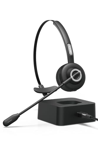 エレコム(ELECOM) ヘッドセット Bluetooth 5.2 ワイヤレス 充電スタンド付き 最大19時間通話 無線 マイク付き ヘ 送料無料