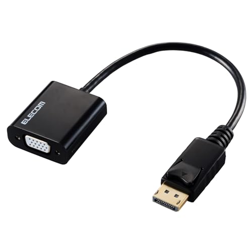 ブラック/-/AD-DPVGABK2・パッケージ個数:1・VGA(ミニD-Sub15pin)コネクター搭載のディスプレイなどに映像を出力できる変換アダプターです。DisplayPort(TM)ポート搭載パソコンなどの映像信号を、VGA(ミニD-Sub15pin)コネクター搭載ディスプレイなどに映像を出力することができ、画面複製と画面拡張に対応しています。・※VGA(ミニD-Sub15pin)ポートからDisplayPortプラグへの変換はできません。・※音声出力には対応していません。・※映像が正しく表示されない場合は、接続先のディスプレイなどの電源ON/OFFや各接続コネクターの抜き挿しをお試しください。・※環境、機器により正常に動作しない場合があります。【 仕様 】 ■コネクター形状1:DisplayPort(TM)プラグ ■コネクター形状2:VGA(ミニD-Sub15pin)ポート ■対応機器:DisplayPort(TM)プラグ側:DisplayPort(TM)ポート搭載のパソコンなど ■対応機器:VGA(ミニD-Sub15pin)ポート側:VGAケーブル/ディスプレイ・プロジェクターなど ■対応解像度:最大WUXGA(1920×1200px)/60Hz ■ケーブルタイプ:ノーマルタイプ ■ケーブル長:約15cm ※コネクター含まず ■カラー:ブラック ■パッケージ形態:紙箱 ■環境配慮事項:EU RoHS指令準拠(10物質)、THINK ECOLOGYマーク 【 説明 】 ■VGA(ミニD-Sub15pin)コネクター搭載のディスプレイなどに映像を出力できる変換アダプターです。DisplayPort(TM)ポート搭載パソコンなどの映像信号を、VGA(ミニD-Sub15pin)コネクター搭載ディスプレイなどに映像を出力することができ、画面複製と画面拡張に対応しています。 ■※VGA(ミニD-Sub15pin)ポートからDisplayPortプラグへの変換はできません。 ■※音声出力には対応していません。 ■※映像が正しく表示されない場合は、接続先のディスプレイなどの電源ON/OFFや各接続コネクターの抜き挿しをお試しください。 ■※環境、機器により正常に動作しない場合があります。 ■※すべての機器での動作をするものではありません。 ■※対応機器(VGA(ミニD-Sub15pin)ケーブルなど)は同梱していません。別途ご購入またはご用意ください。 ■接続した複数台のディスプレイを1つの画面として表示する画面拡張と、出力側のディスプレイと同じ画面を表示する画面複製に対応しています。 ■※接続する機器が、画面複製・画面拡張に対応している必要があります。 ■※スマートフォン・タブレットの機種によっては画面拡張に対応していない場合があります。 ■最大WUXGA(1920×1200px)/60Hzの解像度に対応しています。 ■当製品はIC搭載のアクティブタイプです。 ■アダプターの本体内部には、シールド効果が高く、外部ノイズの影響を受けにくい金属シェル構造を採用しています。 ■外部ノイズの干渉を受けにくい3重シールドケーブルを採用しています。 ■サビなどに強く信号劣化を抑える金メッキピンを採用しています。 ■ドライバー不要で、機器同士を接続するだけで使用可能です。 ■EUの「RoHS指令(電気・電子機器に対する特定有害物質の使用制限)」に準拠(10物質)した、環境にやさしい製品です。 ■自社環境認定基準を1つ以上満たし、『THINK ECOLOGY』マークを表示した製品です。 ■環境保全に取り組み、製品の包装容器におけるプラスチック重量を、社内基準製品より20%以上削減した製品です。 ■環境保全に取り組み、製品の包装容器が紙・ダンボール・ポリ袋のみで構成されている製品です。 【商品に関するお問い合わせ】 ホームページよりご確認ください