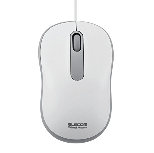 エレコム マウス 有線 Mサイズ 3ボタン 光学式 ホワイト M-HC01URWH gr-online-10085594 GR ONLINE STORE パッケージ画像