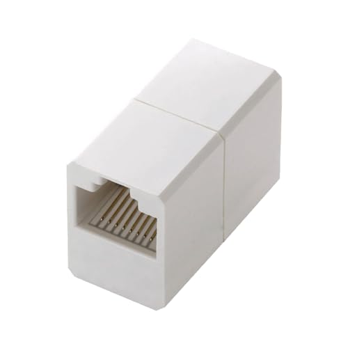 ホワイト/幅約14.6mm×奥行約30.6mm×高さ約19.3mm/LD-RJ45U6MWH・パッケージ個数:1・Cat6のLANケーブルを延長するRJ45中継コネクターです。・マグネット付きで、スチールデスクやパソコンラックなどに吸着できます。ケーブルが散らばりにくくデスク周りの配線がスッキリ。保管時もまとめられて便利です。・1000BASE-TX/1000BASE-T/100BASE-TX/10BASE-Tの環境で、安定したデータ転送速度を確保します。・中継時の伝送ロスが少なく、LANケーブルの延長によるデータ伝送の劣化を抑えます。・※Cat6 LANケーブルの延長に使用できますが、Cat6の規格上ケーブルの延長は認められていません。【仕様】 ■規格：Cat6(1000BASE-TX/1000BASE-T/100BASE-TX/10BASE-T) ■伝送速度：最大1Gbps ■伝送帯域：250MHz ■インターフェース：RJ45コネクター ■結線方式：ストレート結線 ■シールド：×(UTP仕様) ■PoE：○ ■カラー：ホワイト ■外形寸法：幅約14.6mm×奥行約30.6mm×高さ約19.3mm ■重量：約7g ■パッケージ形態：袋+シール ■環境配慮事項：EU RoHS指令適合(10物質)、THINK ECOLOGYマーク 【説明】 ■Cat6のLANケーブルを延長するRJ45中継コネクターです。 ■マグネット付きで、スチールデスクやパソコンラックなどに吸着できます。ケーブルが散らばりにくくデスク周りの配線がスッキリ。保管時もまとめられて便利です。 ■1000BASE-TX/1000BASE-T/100BASE-TX/10BASE-Tの環境で、安定したデータ転送速度を確保します。 ■中継時の伝送ロスが少なく、LANケーブルの延長によるデータ伝送の劣化を抑えます。 ※Cat6 LANケーブルの延長に使用できますが、Cat6の規格上ケーブルの延長は認められていません。 ■狭いスペースにも設置しやすいコンパクトサイズです。 ■UTP(Unshielded Twisted Pair)タイプのLANケーブルに使用できます。 ■EUの「RoHS指令(電気・電子機器に対する特定有害物質の使用制限)」に適合(10物質)した、環境にやさしい製品です。 ■自社環境認定基準を1つ以上満たし、『THINK ECOLOGY』マークを表示した製品です。 ■環境保全に取り組み、製品の包装容器が紙・ダンボール・ポリ袋のみで構成されている製品です。 【商品に関するお問い合わせ】 チャットサポート / 詳細は 8056.jpをご確認ください。