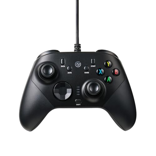 エレコム ゲームパッド 有線 XInput DirectInput Xbox系配置 ホールエフェクト 背面ボタン搭載 15ボタン ブラッ 送料無料