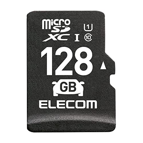 ブラック/128GB/MF-DRMR128GU11・Size:128GB・パッケージ個数:1・ドライブレコーダーに最適な、高耐久モデルのmicroSDXCメモリカードです。※他に、防犯/監視カメラ ネットワークカメラなど書込み回数が多い用途にも適しています。・耐温度-25〜85℃で、車内の高温・低温に強い仕様です。・書き換え可能回数が当社標準品比約3倍の高寿命Flashを採用しています。※当社指定環境にて測定・電源の瞬断でもデータの損傷が起こりにくい耐性を備えています。※当社指定環境にて測定。・「JIS防水保護等級7(IPX7)」に準拠し、メモリカードの交換時などにうっかり水に濡れてしまっても安心の防水仕様です。【 仕様 】 ■ メモリ規格:microSDXC ■ スピードクラス:Class10 UHS-I ■ インターフェイス:microSD ■ メモリ容量:128GB ■ 最低速度:10MB/s ■ 動作環境:-25℃~85℃ ■ 外形寸法:幅15.0mm×高さ11.0mm×奥行1.0mm ■ 重量:約0.4g ■ 付属品:SD変換アダプター×1 ■ 期間:1年 ■ その他:「JIS防水保護等級7(IPX7)」に準拠(※)本体のみ 【 説明 】 ■ ドライブレコーダーに最適な、高耐久モデルのmicroSDXCメモリカードです。※他に、防犯/監視カメラ ネットワークカメラなど書込み回数が多い用途にも適しています。 ■ 耐温度-25~85℃で、車内の高温・低温に強い仕様です。 ■ 書き換え可能回数が当社標準品比約3倍の高寿命Flashを採用しています。※当社指定環境にて測定 ■ 電源の瞬断でもデータの損傷が起こりにくい耐性を備えています。※当社指定環境にて測定。 ■ 「JIS防水保護等級7(IPX7)」に準拠し、メモリカードの交換時などにうっかり水に濡れてしまっても安心の防水仕様です。 ■ ひねり・曲げ・落下に強い耐衝撃仕様です。 ■ 高速インターフェース規格であるUHS-I/UHSスピードクラスの「Class1」、および読み書き時の最低速度をするSDスピードクラスの「class10」に対応しています。 ■ CPRM技術を採用した著作権保護機能を搭載しています。 ※ UHS-Iインターフェース非対応機器でも動作可能です。対応機器で使用することで本来の性能を発揮します。 ■ SD変換アダプターが付属しています。 ■ 期間を「1年間」としていますので、安心してご利用いただけます。 【商品に関するお問い合わせ】 エレコム総合インフォメーションセンター TEL. 0570-084-465 FAX. 0570-050-012 受付時間 / 10:00~19:00 年中無休