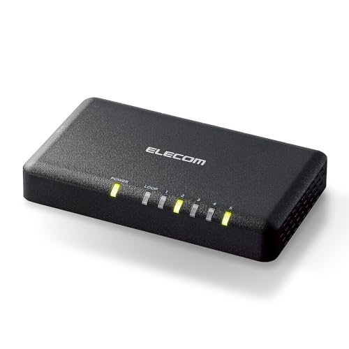 エレコム スイッチングハブ ギガビット対応 5ポート 電源外付モデル ブラック EHC-G05PA2-SB 送料無料