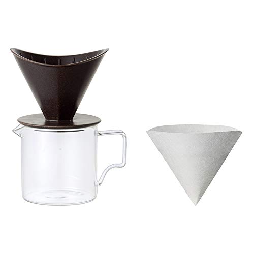 KINTO (キントー) OCT ブリューワージャグセット 2cups ブラック 目盛付き コーヒー 食洗機使用可 28902 送料無料