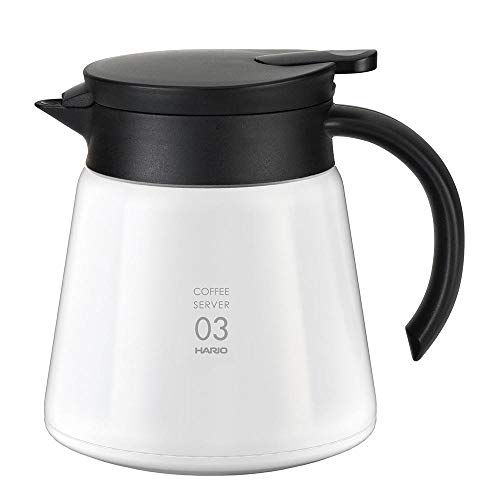 HARIO V60保温ステンレスサーバー800 VHS-80W 実用容量:750ml ホワイト 送料無料