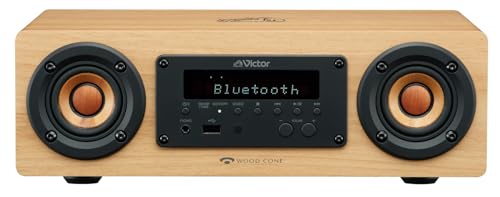 JVCケンウッド Victor EX-DM10 ミニコンポ Bluetooth ウッドコーン ハイレゾ再生 FM/AM aptX HD/ 送料無料