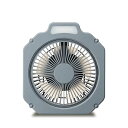 ドウシシャ Wind GEAR(ウインドギア) 扇風機 アウトドア LEDライト付 防水機能 (IPX4) 2電源対応(充電式・USB電 送料無料