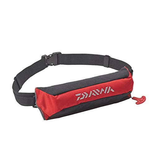 ダイワ(DAIWA) コンパクトライフジャケット(ウエストタイプ自動・手動膨脹式) レッド フリー 