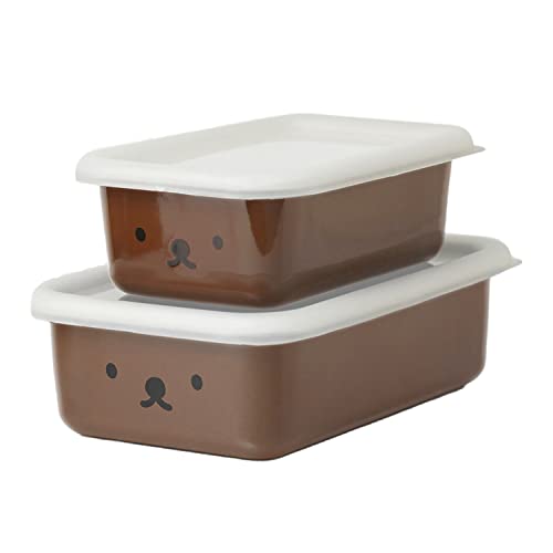 富士ホーロー 浅型角容器 2点セット 0.45L 0.76L ボリスフェイス MFB-2SM 送料無料