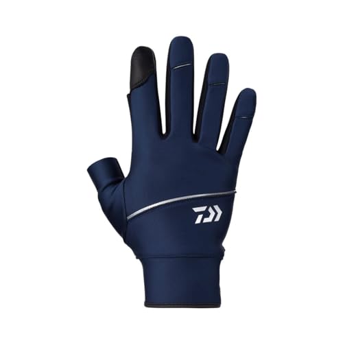 ダイワ(DAIWA) キャスティンググローブ 2本カット DG-3023W ネイビー XL 釣り フィッシング 送料無料