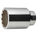 トネ(TONE) ディープソケット(12角) 6D-50L 差込角19.0mm(3/4) 二面幅50mm 送料無料